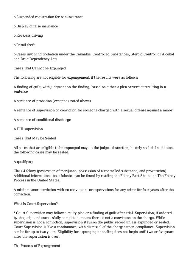Illinois Criminal Expungement Law
