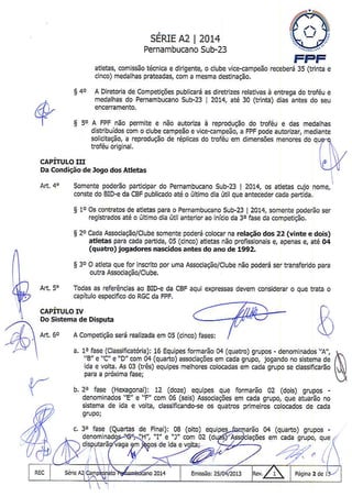 Regulamento PE A2 - 2014