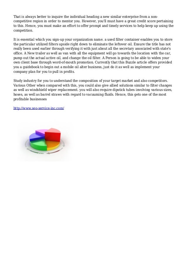 A Guide to Start a Mobile Oil Change Business