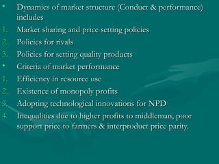 Comprehensive Analysis of Agriculture Market Structure and Dynamics | PPT