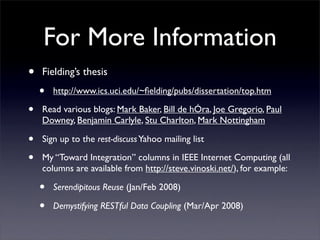 Rest Reuse And Serendipity