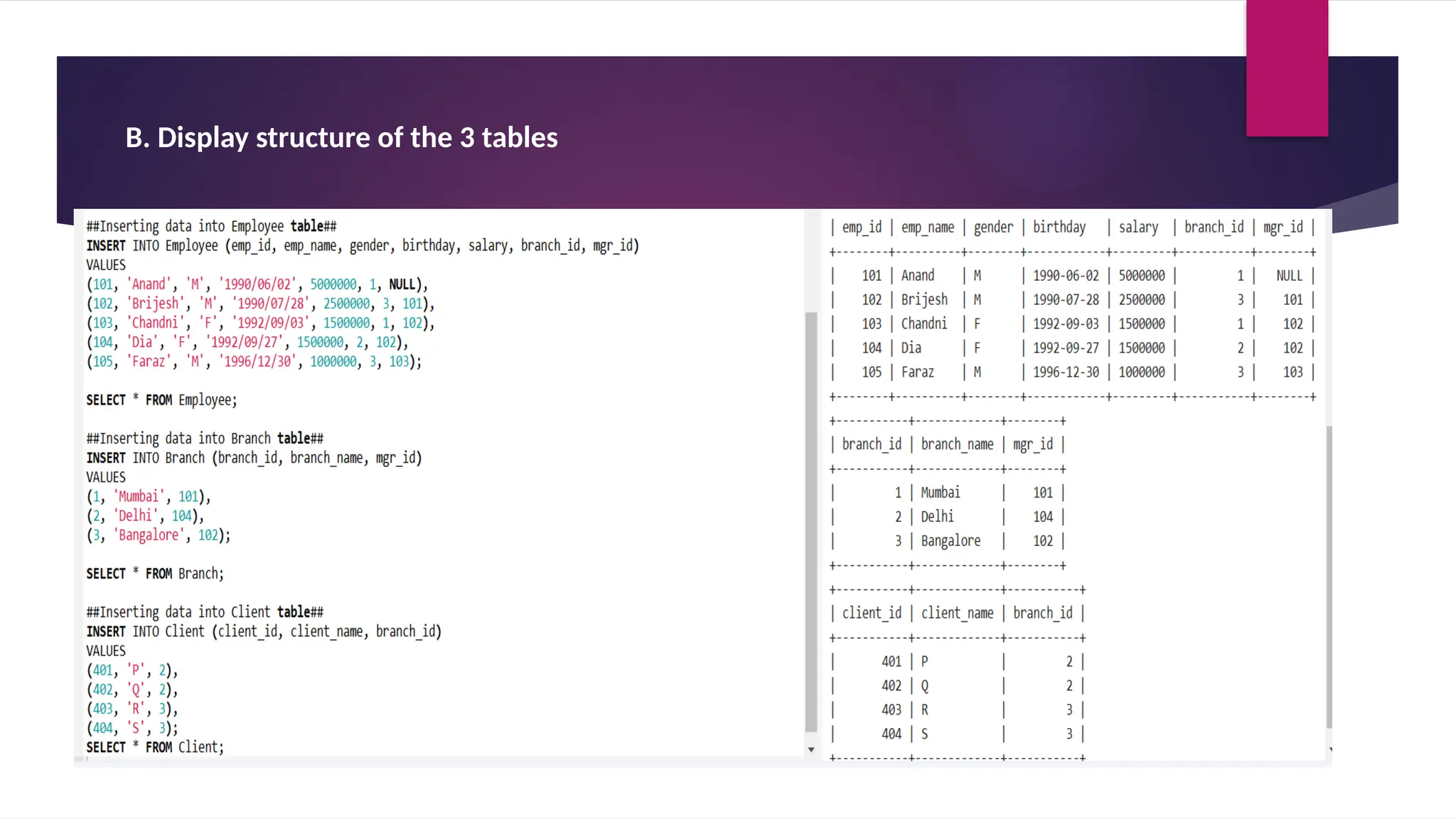 SQL assignmt.PPT.pptxxx and sql and details | PPT