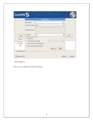 Here you can adjust the network settings.




                                            8
 