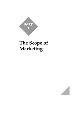 PART
    1



The Scope of
Marketing
 