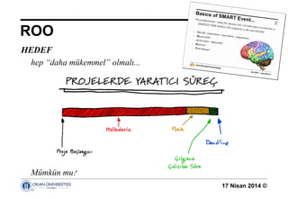 17 Nisan 2014 ©
HEDEF
hep “daha mükemmel” olmalı...
Mümkün mü?
ROO 
 