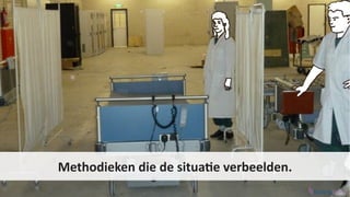 Methodieken die de situatie verbeelden.
 
