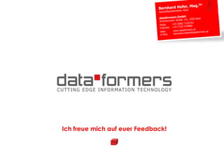 Ich freue mich auf euer Feedback!
 