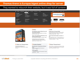 Thomas Krenn is Europas bigest online shop for server
They wanted to relaunch their website, but it was full of content!
F...