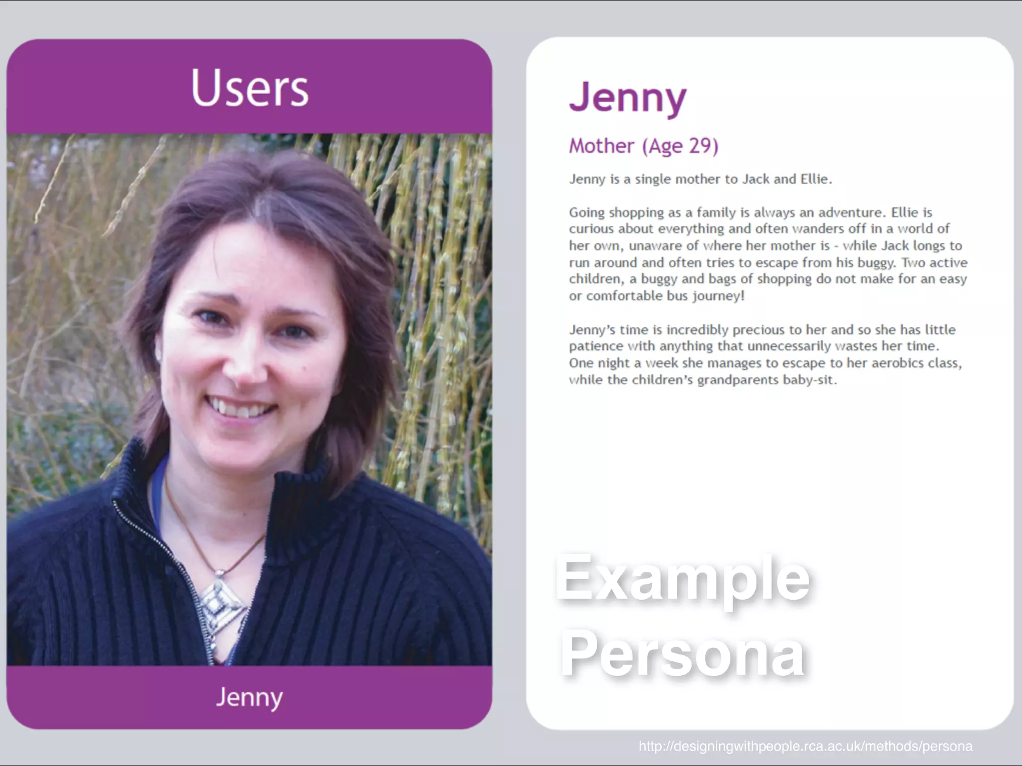 © JensOttoLange.de© JensOttoLange.de 2828
http://www-edc.eng.cam.ac.uk/tools/
http://designingwithpeople.rca.ac.uk/methods/persona
Example !
Persona
 