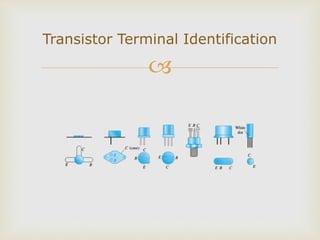 
Transistor Terminal Identification
 