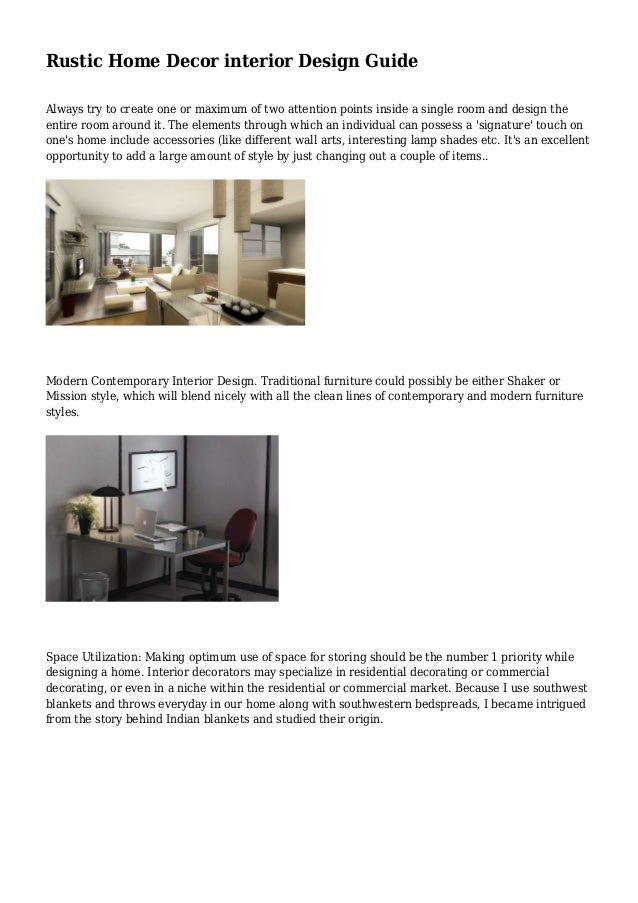 Rustic Home Decor interior Design Guide