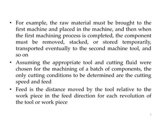 Economics of metal cutting operations | PPTX