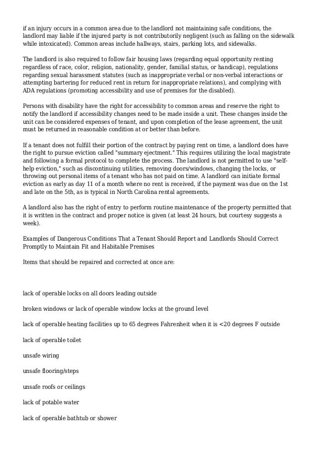 Thinking About Renting? Learn NC Tenant Laws and Landlord Rights