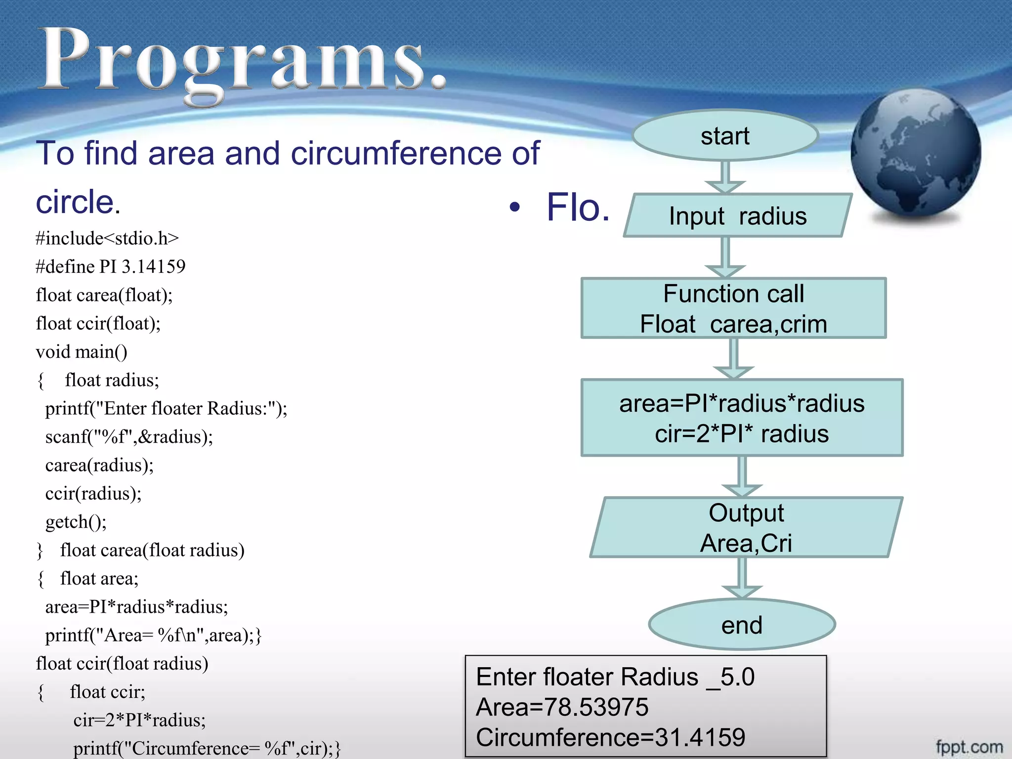 functions in C and types | PPT