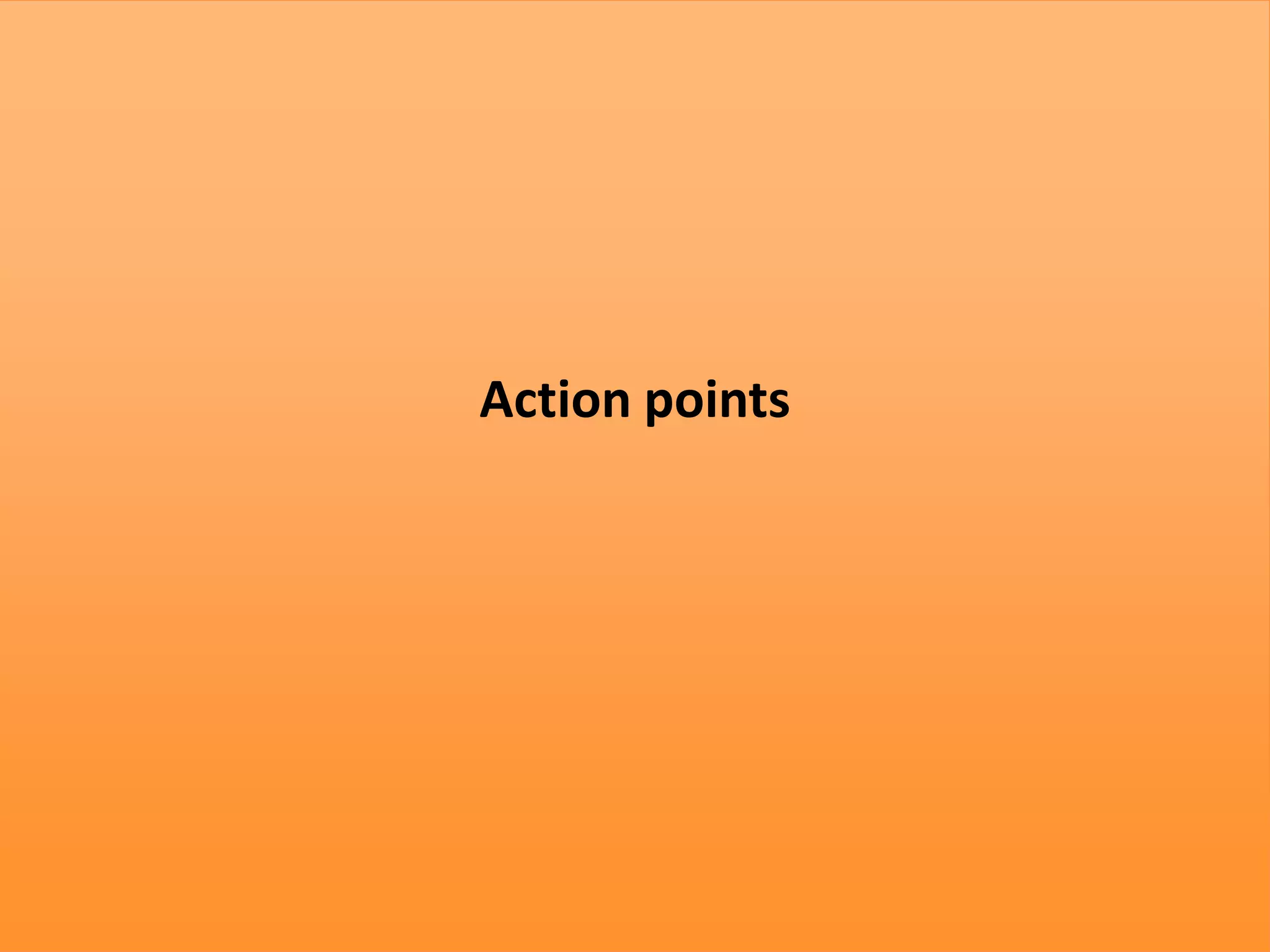 Action points