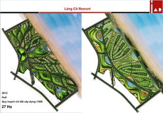 Lăng Cô Resrort
2013
Huế
Quy hoạch chi tiết xây dựng 1/500
27 Ha
 