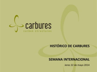 HISTÓRICO DE CARBURES
SEMANA INTERNACIONAL
Jerez 22 de mayo 2014
 