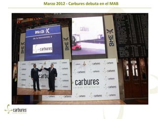 Marzo 2012 - Carbures debuta en el MAB
 
