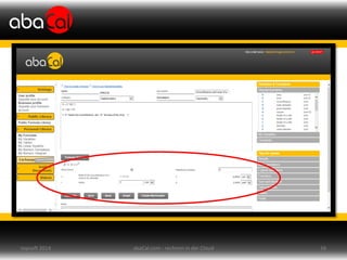 abaCal.com - rechnen in der Cloud 16topsoft 2014
 