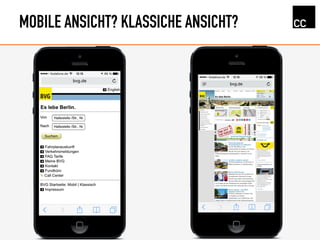 MOBILE ANSICHT? KLASSICHE ANSICHT?
 