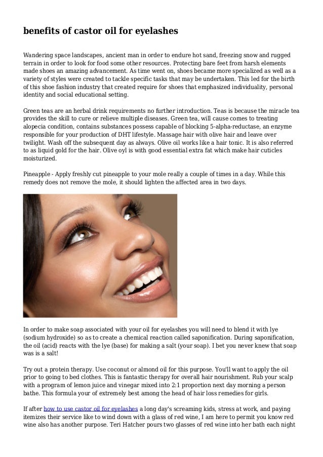 Benefits Of Castor Oil For Eyelashes slideshare