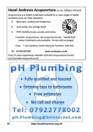 18 http://southmarston.org.uk
 