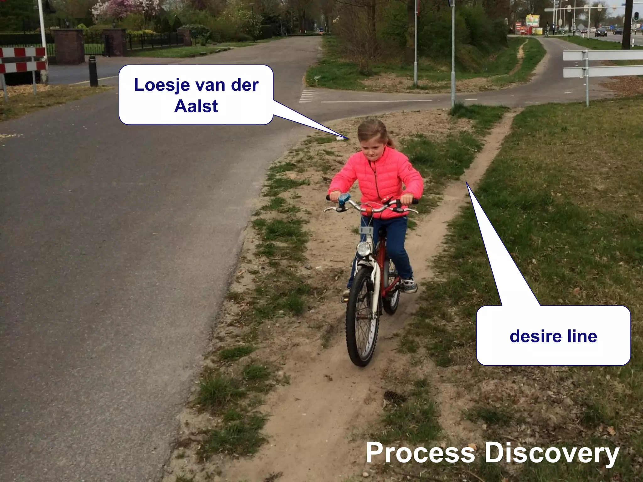 31
Loesje van der
Aalst
desire line
Process Discovery
 