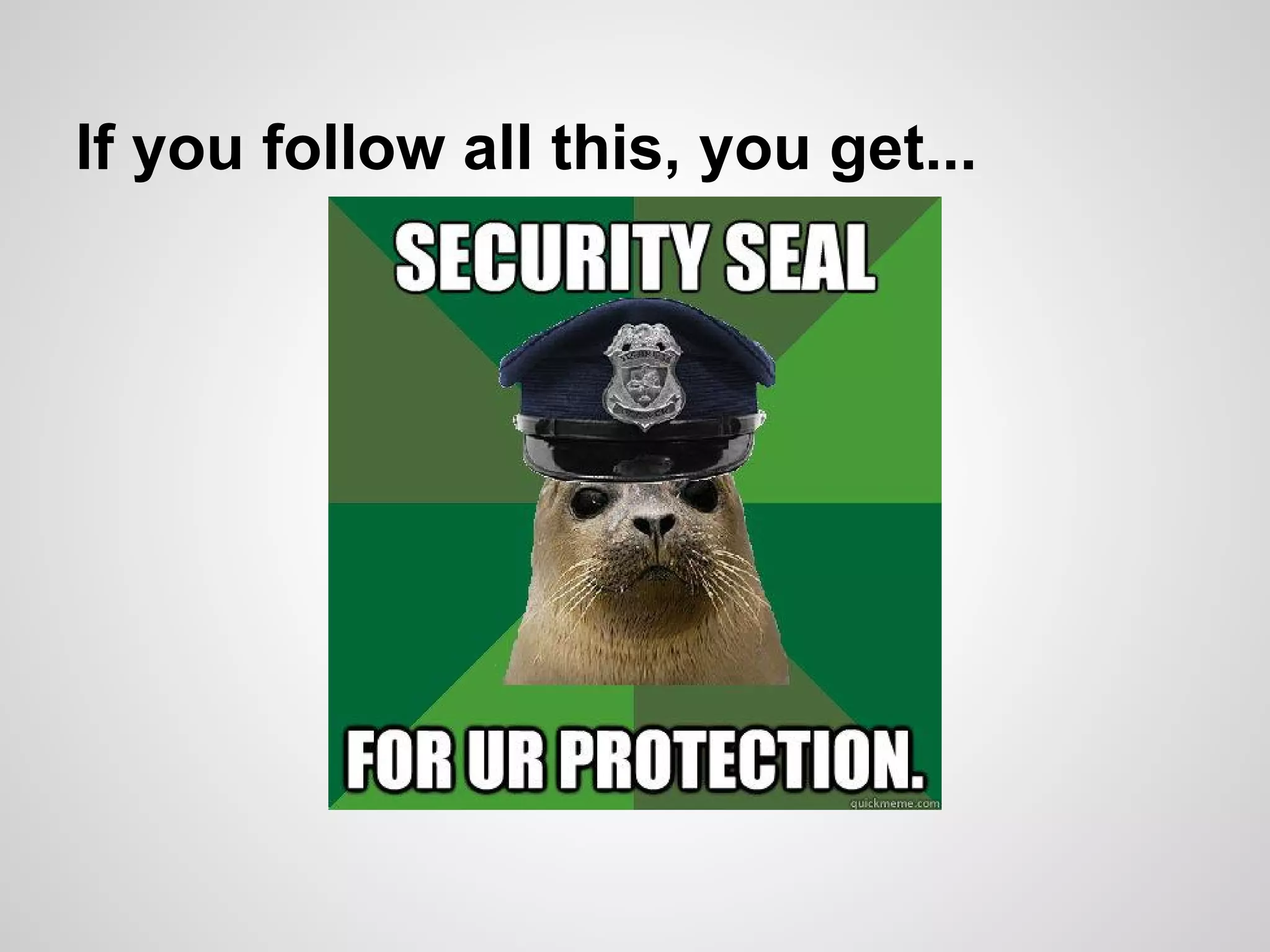 If you follow all this, you get...
 