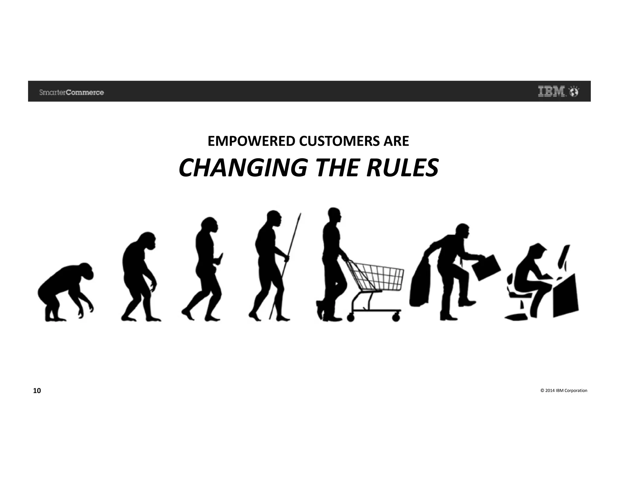 © 2014 IBM Corporation10
EMPOWERED CUSTOMERS ARE
CHANGING THE RULES
 