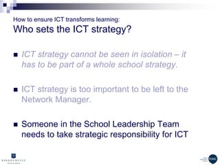 Mobile Technology, Teaching &. Learning and ICT Strategy | PPTX