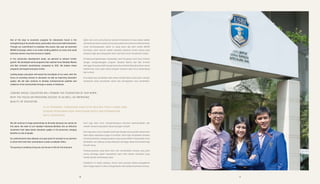 LOOKING AHEAD, EDUCATION WILL REMAIN THE FOUNDATION OF OUR WORK,
WITH THE FOCUS ON PROVIDING ACCESS TO AS WELL AS IMPROVING
QUALITY OF EDUCATION.
DI KE DEPANNYA, PENDIDIKAN AKAN TETAP MENJADI FOKUS UTAMA KAMI,
DENGAN PENEKANAN PADA PENYEDIAAN AKSES DAN PENINGKATAN
MUTU PENDIDIKAN.
One of the keys to economic progress for Indonesia’s future is the
strengthening of its private sector, particularly micro and small enterprises.
Through our commitment to empower this sector, last year we launched
MEKAR Exchange, which is an online lending platform so micro and small
business owners may have access to capital.
In the community development areas, we planned to achieve further
growth. We developed some programs that reached more Sahabat Wanita
and Bait Al-Kamil’s beneficiaries compared to 2012. We believe these
programs will expand and grow further.
Looking ahead, education will remain the foundation of our work, with the
focus on providing access to education as well as improving education
quality. We will also continue to develop entrepreneurial qualities and
resilience of the communities through a variety of initiatives.
Salah satu kunci pertumbuhan ekonomi Indonesia di masa depan adalah
memperkuatsektorswasta,khususnyausahamikrodankecil.Berkomitmen
untuk memberdayakan sektor ini, pada tahun lalu kami merilis MEKAR
Exchange, yakni sebuah wadah penyedia pinjaman secara daring yang
ditujukan agar para pengusaha mikro dan kecil untuk memperoleh modal.
Di bidang pengembangan masyarakat, kami berupaya untuk terus tumbuh
dengan mengembangkan program Sahabat Wanita dan Bait Al-Kamil
sehingga mencakup lebih banyak penerima manfaat dibanding tahun-tahun
sebelumnya. Kami yakin kedua program tersebut akan terus berkembang
dan tumbuh.
Di ke depannya, pendidikan akan tetap menjadi fokus utama kami, dengan
penekanan pada penyediaan akses dan peningkatan mutu pendidikan.
We will continue to forge partnerships at all levels because we cannot do
this alone. We want to turn Gerakan Indonesia Berkibar into an effective
movement that helps boost education quality in the provinces, bringing
benefits to a lot of people.
Our achievements have allowed us to give proof of concept to our partners
to show them that their contributions create a multiplier effect.
The journey is certainly a long one, but we are in this for the long term.
Kami juga akan terus mengembangkan jiwa-jiwa kewirausahaan dan
melatih mental masyarakat melalui beragam inisiatif.
Kami juga akan terus menjalin kemitraan dengan semua pihak karena kami
tidak dapat melakukan tugas ini sendirian. Kami ingin menjadikan Gerakan
Indonesia Berkibar sebagai gerakan yang secara efektif memperbaiki mutu
pendidikan dari Sabang sampai Merauke sehingga dapat bermanfaat bagi
banyak orang.
Prestasi-prestasi yang telah kami raih membuktikan konsep yang kami
usung sehingga dapat meyakinkan para mitra bahwa kontribusi yang
mereka berikan berdampak nyata.
Perjalanan ini masih panjang, namun kami percaya bahwa pengalaman
kami hingga sejauh ini akan mengantarkan kami pada kesuksesan lainnya.
1818 19
 