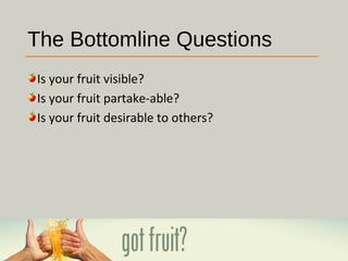 140622 Eng Got Fruit Series (Part 5 - Gentleness) By Jocelyn Tan