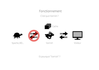VisiteurVarnishApache, BD...
Et pourquoi "Varnish" ?
Cache
Fonctionnement
C'est quoi Varnish ?
 