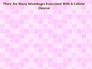 There Are Many Advantages Associated With A Cellular
Cleanse

 