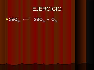 EEJJEERRCCIICCIIOO 
22SSOO33((gg)) 22 SSOO22((gg)) ++ OO22((gg)) 
 