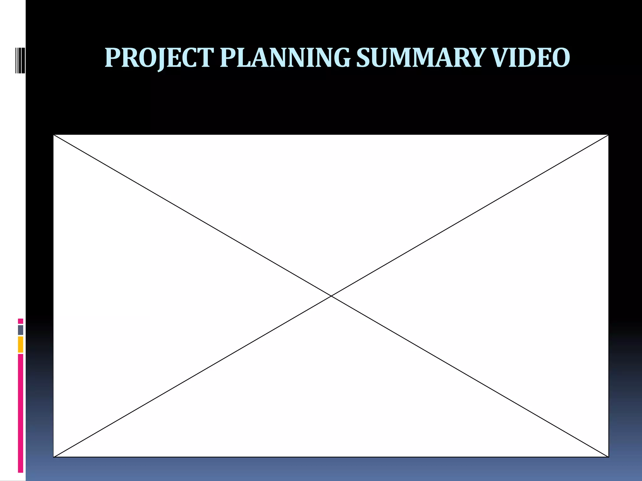 PROJECTPLANNING SUMMARYVIDEO
 