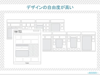 デザインの自由度が高い
 
