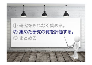 出版バイアスの評価
 まだ評価方法が確立してないのでCochrane DTA
groupではオプション
Review authors often elect not to investigate reporting bias
due to the lack of sensitive and appropriate statistical methods.
 SR/MAは過去の研究だけどProtocolは多少大事
Similar arguments exist for systematic reviews,
but they are less strong because systematic reviews are
retrospective rather than prospective pieces of research.
 参考：BMJグループの投稿規定
We strongly encourage you to register your study.
We recommend Prospero for registration of systematic reviews.
Handbook for DTA Reviews, chapter 4 (Guide to the contents of DTA protocol)
 