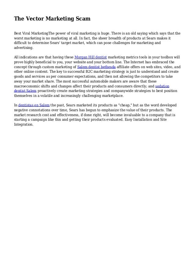 the vector marketing scam vector company scam