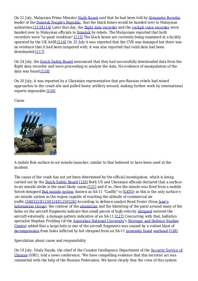 Malaysia Airlines Flight 17