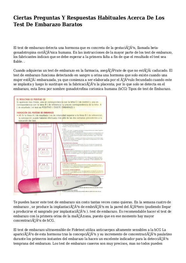 Ciertas Preguntas Y Respuestas Habituales Acerca De Los Test