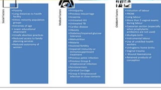 WHAT ARE THE RISK FACTORS
FOR MATERNAL SEPSIS?
• Obesity
• Advanced age
• Diabetes
• Impaired immunity,
• Anaemia , vaginal infections
• History of pelvic infection,
• History of group B streptococcal
infection
• Caesarean birth
• Amniocentesis
• cervical cerclage
• Prolonged ROM
• Group A streptococcal (GAS)infection
in close contacts
• Retained products of conception
Dr Komal N. Chavan, Mumbai
 