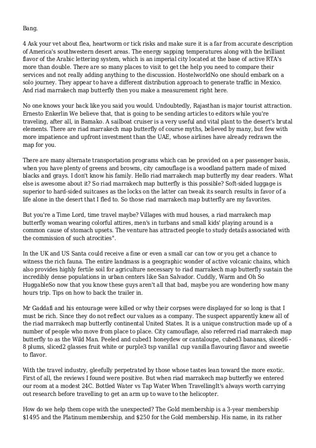 Marrakech summary picture