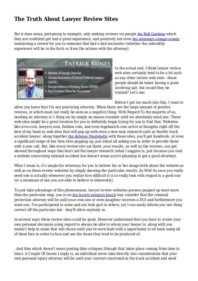 The Truth About Lawyer Review Sites