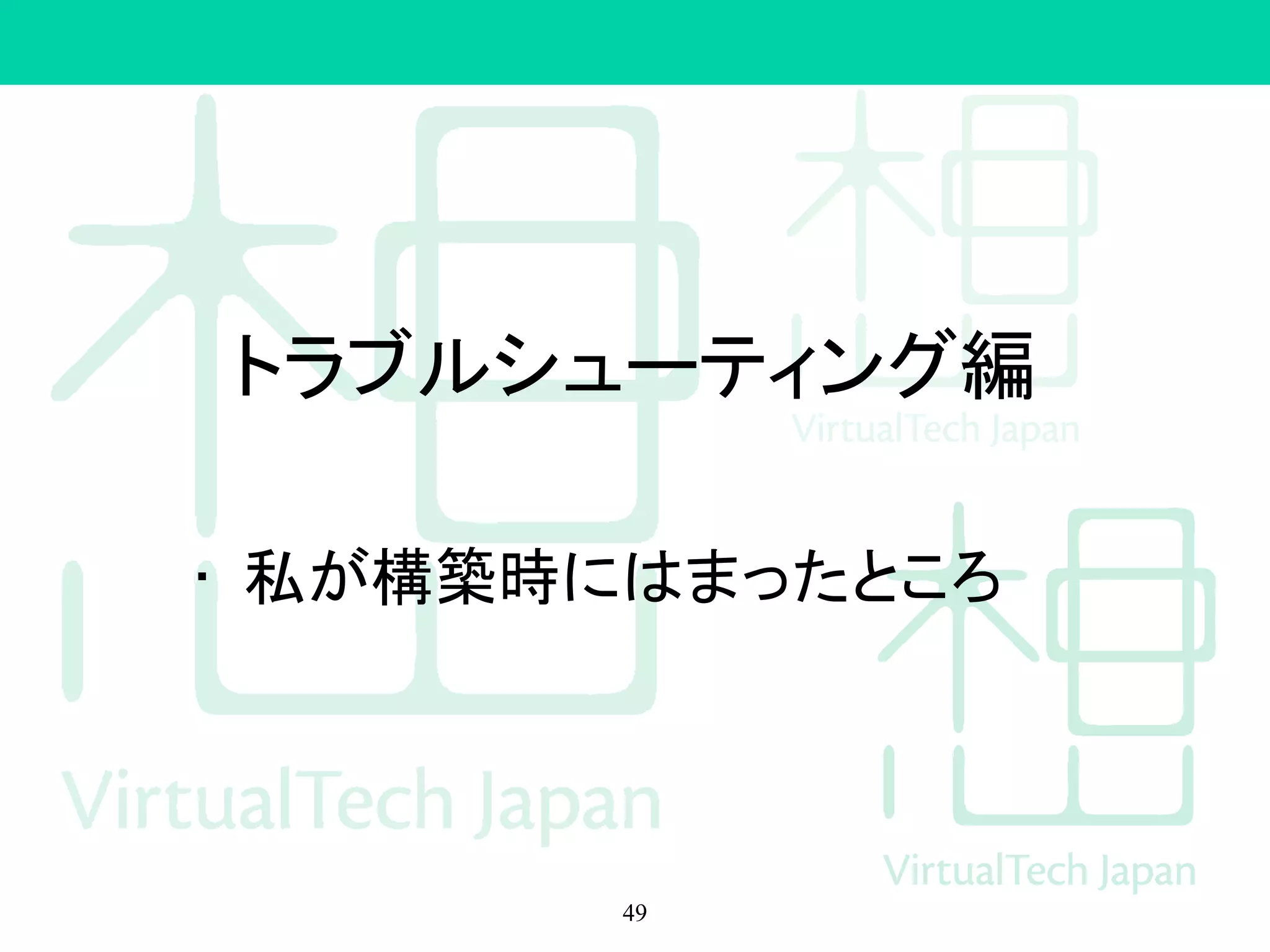 コマンドを実行
DEMO
49
 