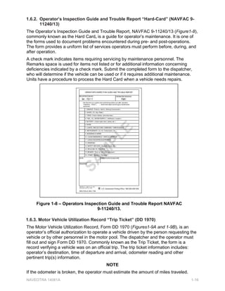 FROM: Date
TO:
It is requested that the license for equipment descripted in item 6 above be issued to this applicant upon his successful
completion of the required examinations and tests.
Signature
Title
Department, Division or Shop Supervisor
9. SPONSOR'S STATEMENT OF APPLICANT'S READINESS AND/OR PREPARATORY TRAINING FOR TEST (NOTE: The sponsor can
be either a qualified instructor or licensed operator)
2. APPLICANT'S NAME
(b) TYPE OF CONTROL
7. STATEMENT OF QUALIFYING EXPERIENCE
8. DESCRIPTION OF EQUIPMENT APPLICANT IS CURRENTLY LICENSED TO OPERATE
(a) TYPE OF EQUIPMENT (c) TYPE OF ATTACHMENT
6. DESCRIPTION OF EQUIPMENT LICENSE REQUESTED
4. DEPARTMENT, DIVISION AND/OR SHOP ASSIGNED TO 5. APPLICANT'S JOB TITLE
3. RANK, RATE OR CIVILIAN STATUS
PART I - APPLICATION
Read the PRIVACY ACT STATEMENT on reverse before completing this applicantion
APPLICATION FOR CONSTRUCTION EQUIPMENT OPERATOR LICENSE
NAVFAC 11260/1 (Rev. 6/76)
S/N 0105-LF-012-6005
1. NAVAL ACTIVITY
Signature
Sponsor
PART II - REQUEST FOR ADMINISTERING TESTS AND EXAMINATIONS AND ISSUING LICENSE
(OVER)
6$6$6$6$0
3/(
6$
R PREPARATORY TRAIN
(
0
3/((Signature
6$
RT II - REQUEST FOR AD
 