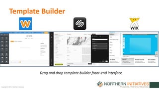 Copyright © 2015 | Northern Initiatives
Template Builder
Drag and drop template builder front-end interface
 