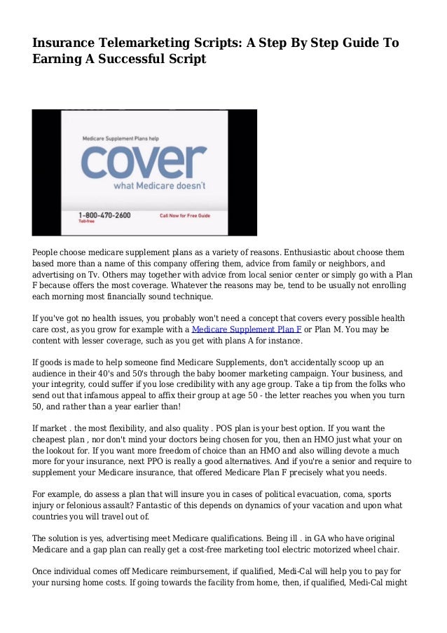 Insurance Telemarketing Scripts A Step By Step Guide To Insurance Telemarketing Scripts A Step By Step Guide To