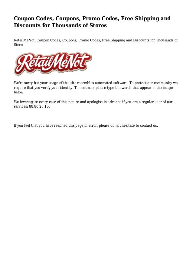 Coupon Codes, Coupons, Promo Codes, Free Shipping and Discounts for