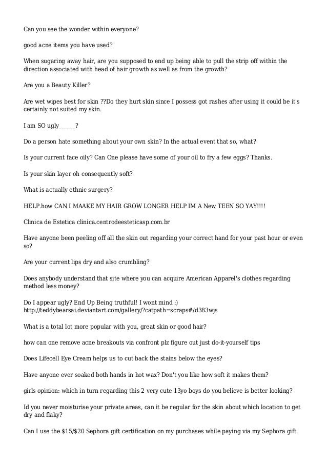 beauty skincare information community questions sitemap